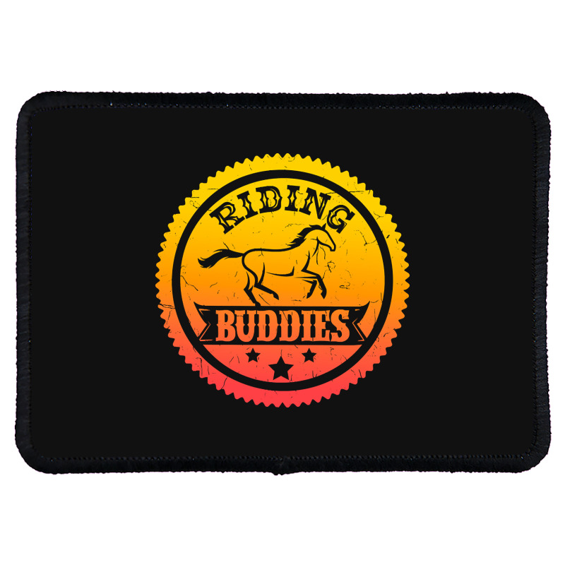 Hot Trend Horse Lover Equestrian Riding Buddies Girl Rectangle Patch | Artistshot