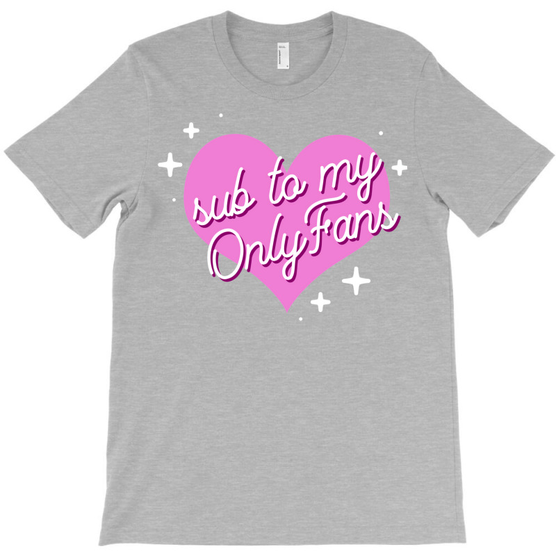 Onlyfans Subscribe E Girl Pink Heart Pastel Aesthetic T-Shirt by wenzinhaisebo | Artistshot