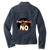 Partheno Means No (hestia) Vneck Ladies Denim Jacket | Artistshot