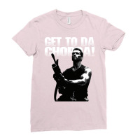 Arnold Man Schwarzenegger Da Choppa Classic   Girl Ladies Fitted T-shirt | Artistshot