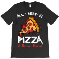 Bloody Pizza Horror Movies Costume Funny Food Halloween Gift T-shirt | Artistshot