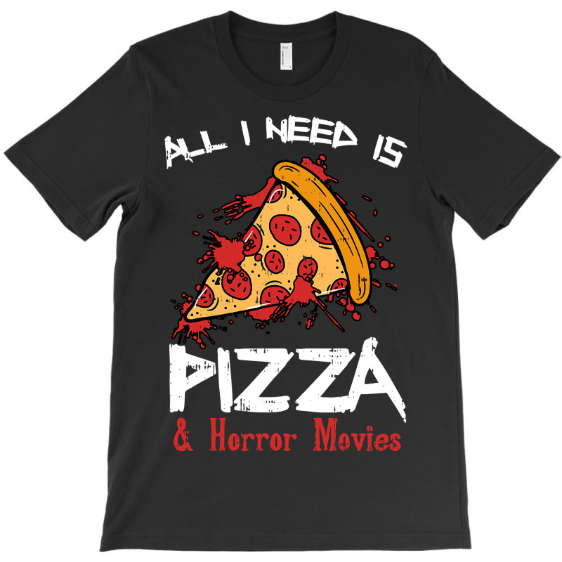 Bloody Pizza Horror Movies Costume Funny Food Halloween Gift T-shirt | Artistshot