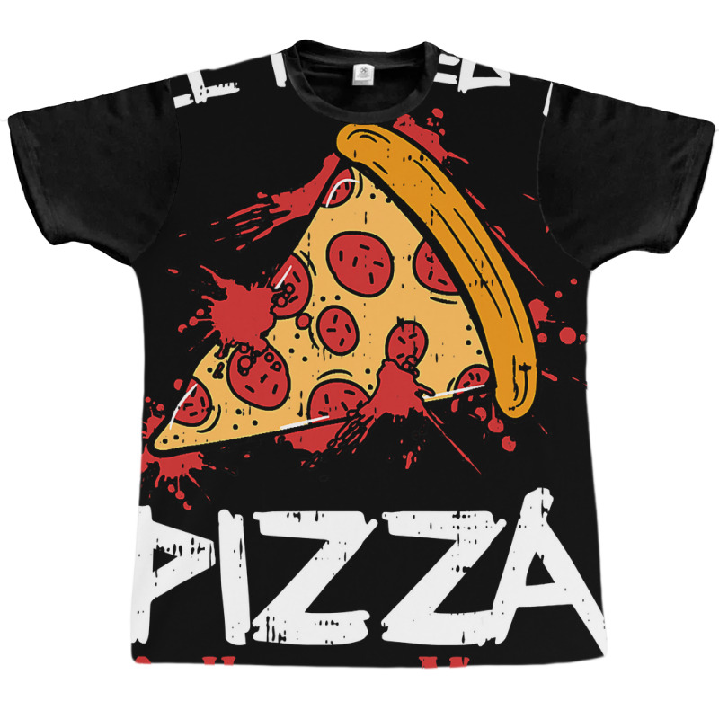 Bloody Pizza Horror Movies Costume Funny Food Halloween Gift Graphic T-shirt | Artistshot