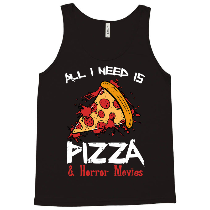 Bloody Pizza Horror Movies Costume Funny Food Halloween Gift Tank Top | Artistshot