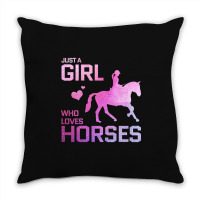 Trending Horse Racing-cmwq6 Throw Pillow | Artistshot