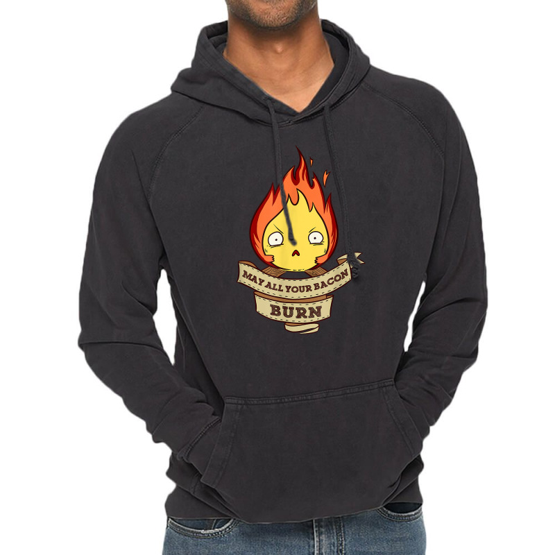 May All Your Bacon Burn Scary Fire Demon T Shirt Vintage Hoodie by adam.troare | Artistshot