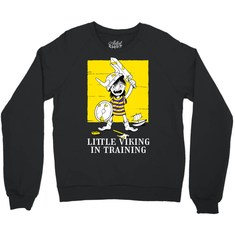 Limited Edition Little Viking In Training Kids Lil' Vikings Crewneck Sweatshirt | Artistshot