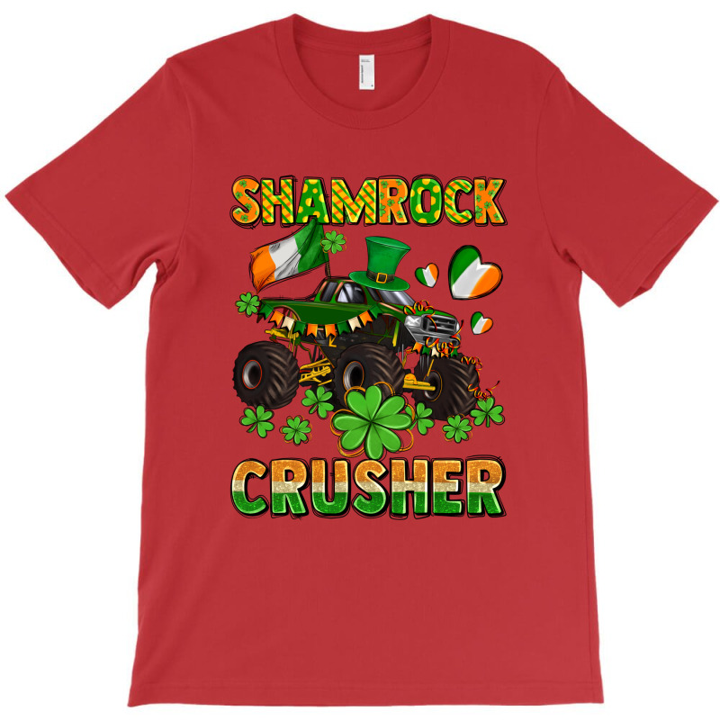 Shamrocks Crusher Monster Truck With Shamrocks T-shirt | Artistshot