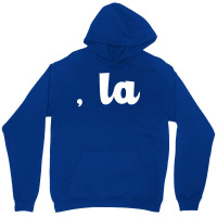 Comma La   Blue Unisex Hoodie | Artistshot