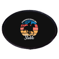 Hot Trend Horses Keep Me Stable Oval Patch | Artistshot