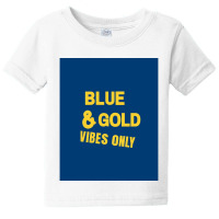 Blue And Gold Game Day Group  For High School Football Graphic Baby Tee | Artistshot