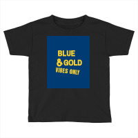 Blue And Gold Game Day Group  For High School Football Graphic Toddler T-shirt | Artistshot