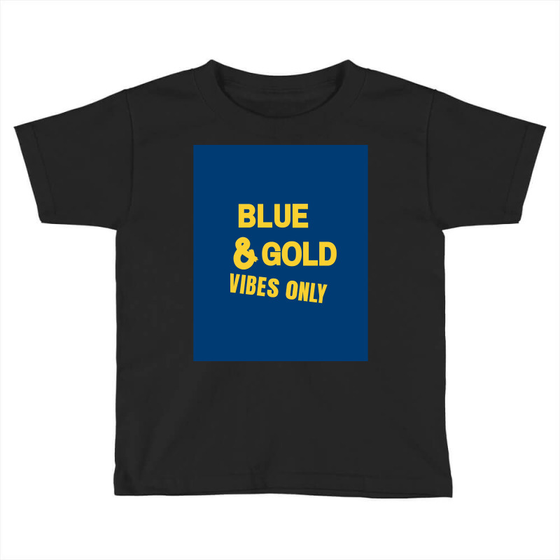 Blue And Gold Game Day Group  For High School Football Graphic Toddler T-shirt | Artistshot