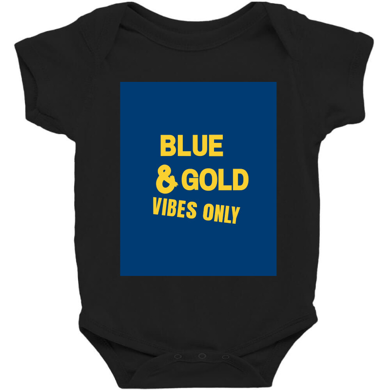 Blue And Gold Game Day Group  For High School Football Graphic Baby Bodysuit | Artistshot