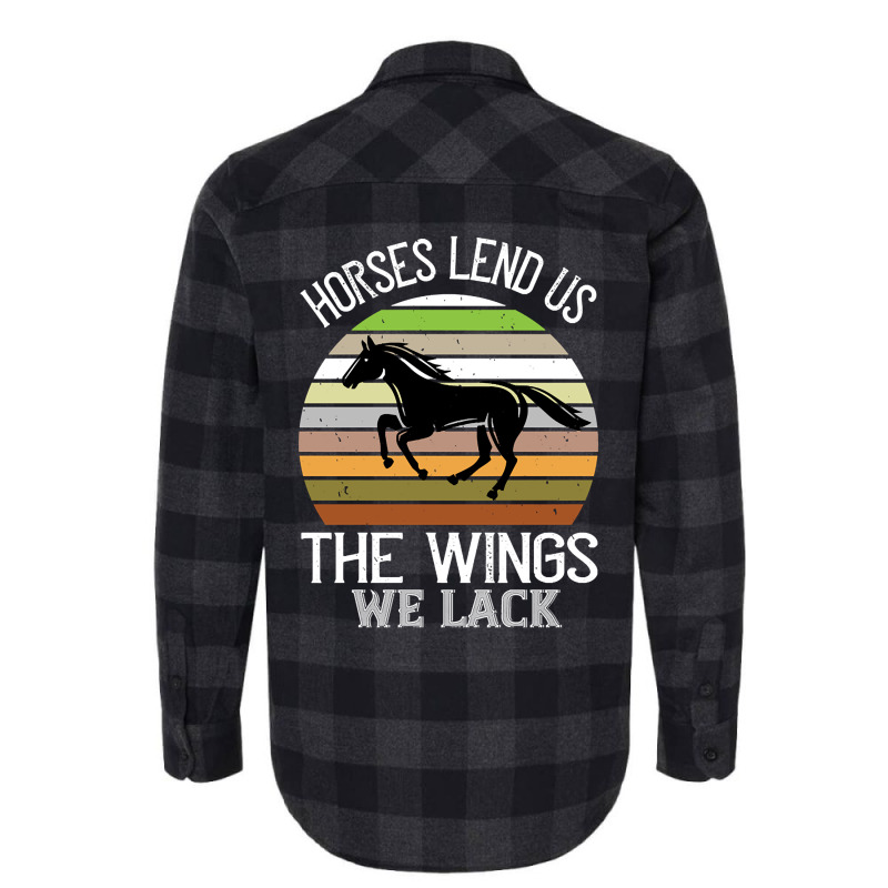 Trending Horses Lend Us The Wings We Lack Flannel Shirt | Artistshot