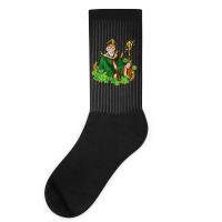 St Patricks And Horseshoes With Shamrocks Socks | Artistshot