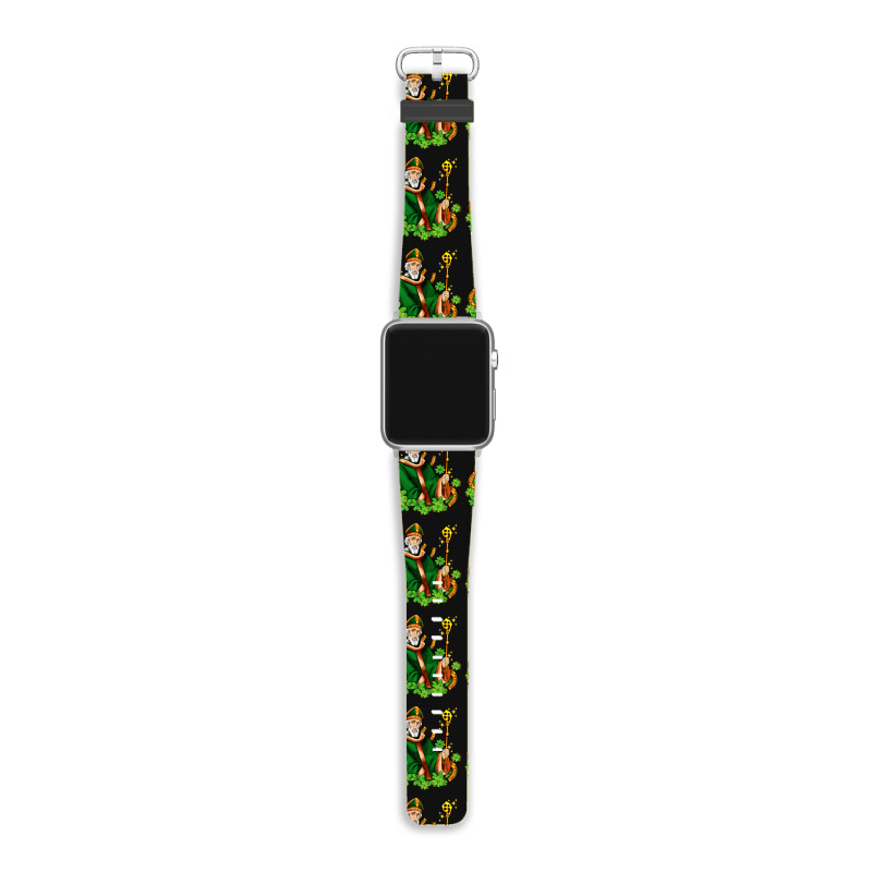 St Patricks And Horseshoes With Shamrocks Apple Watch Band | Artistshot
