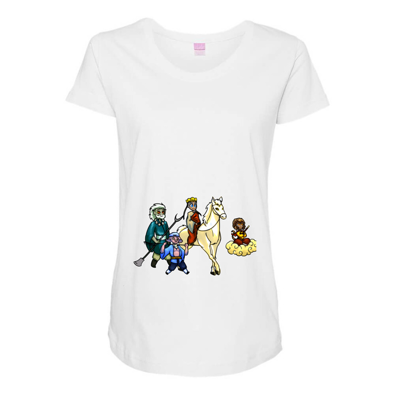 Journey To The West Maternity Scoop Neck T-shirt by NATASHABARLOW | Artistshot