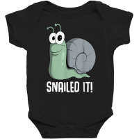 Snailed It Cute Snail T Shirt Baby Bodysuit | Artistshot