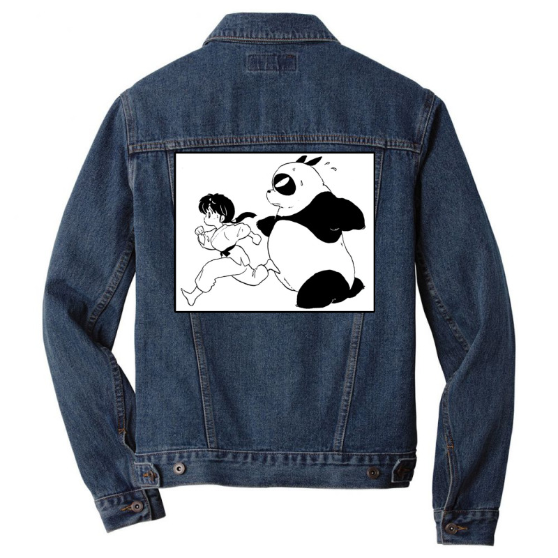 Ranma And Genma Panda   Ranma 12 Collection Men Denim Jacket by maltorudmerk | Artistshot