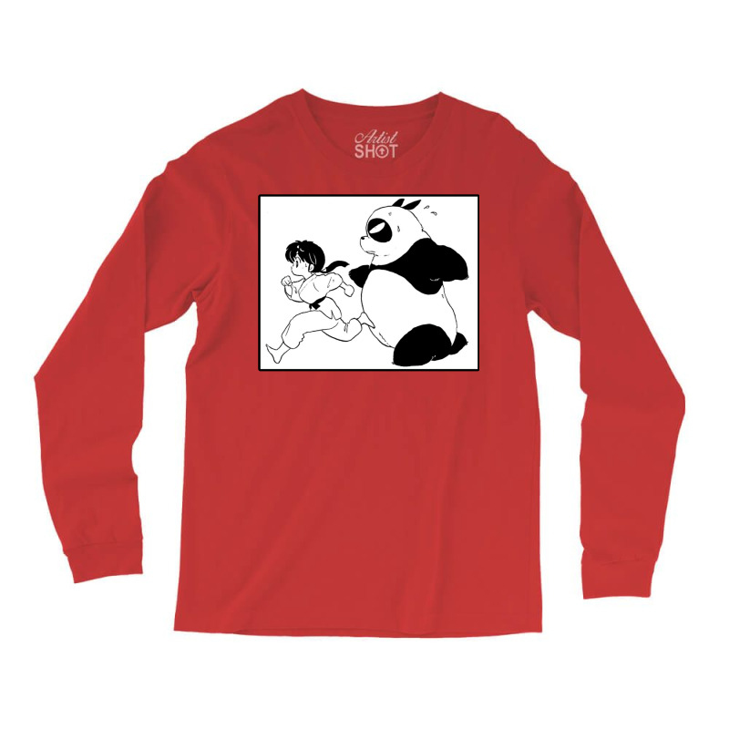 Ranma And Genma Panda   Ranma 12 Collection Long Sleeve Shirts by maltorudmerk | Artistshot