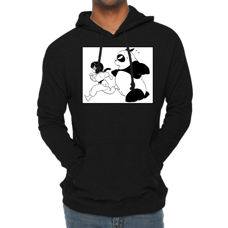 Ranma And Genma Panda   Ranma 12 Collection Lightweight Hoodie by maltorudmerk | Artistshot