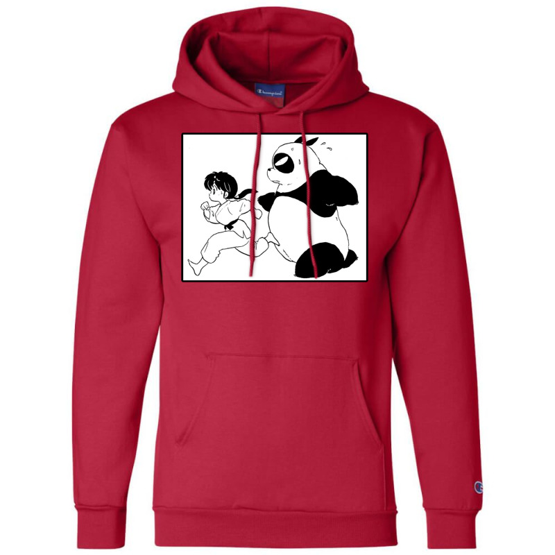 Ranma And Genma Panda   Ranma 12 Collection Champion Hoodie by maltorudmerk | Artistshot