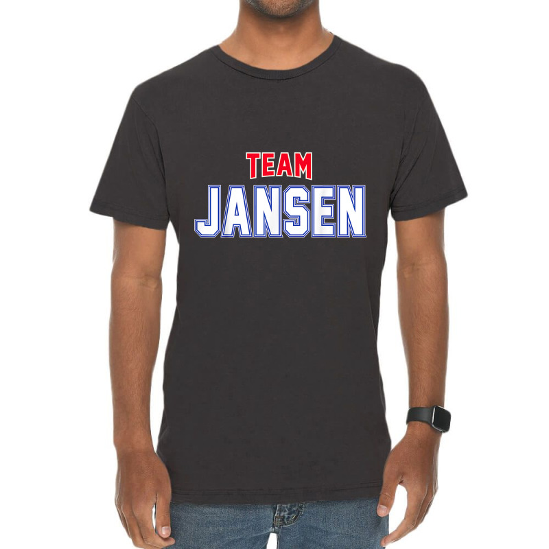 Team Jansen Surname Proud Family Last Name T Shirt Vintage T-shirt | Artistshot