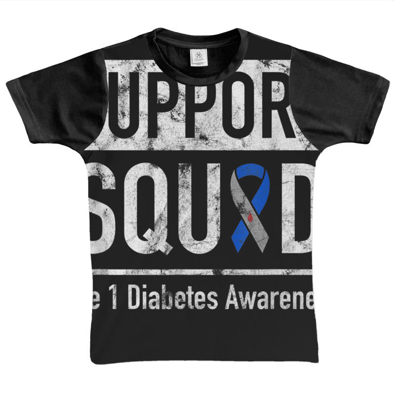 Support Squad Type 1 Diabetes Awareness Ribbon Graphic Youth T-shirt by RobertRayColton | Artistshot