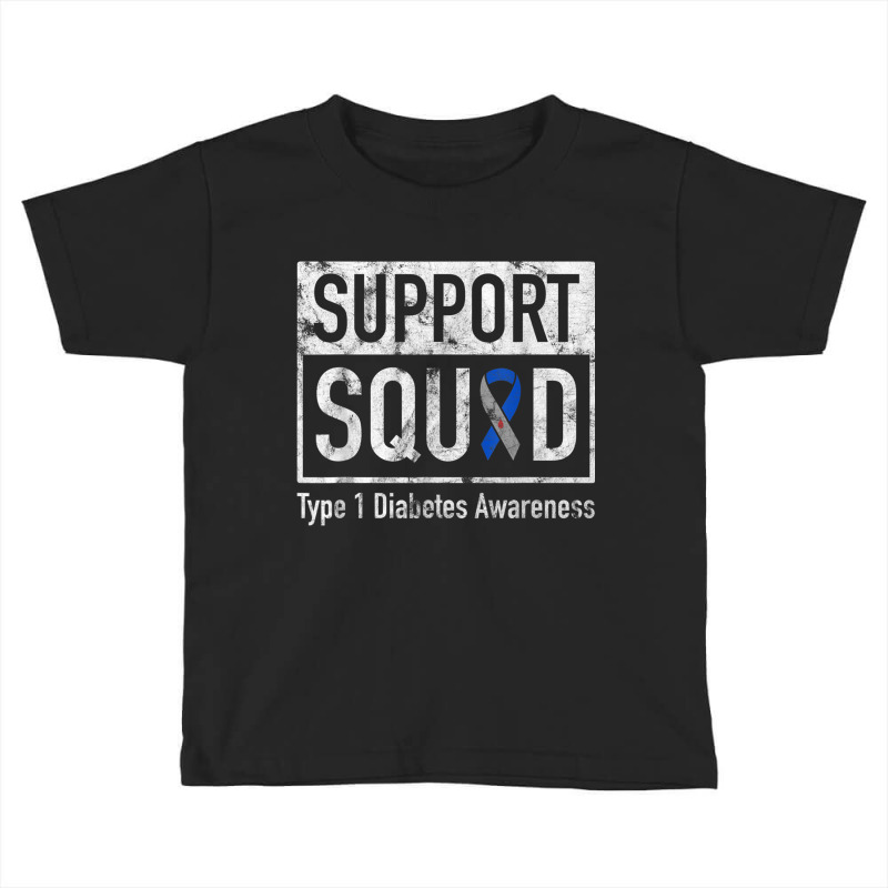 Support Squad Type 1 Diabetes Awareness Ribbon Toddler T-shirt by RobertRayColton | Artistshot