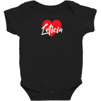 I Love Leticia First Name Tshirt I Heart Named Baby Bodysuit | Artistshot