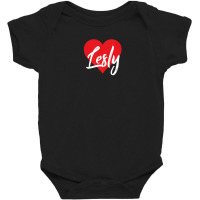 I Love Lesly First Name Tshirt I Heart Named Baby Bodysuit | Artistshot