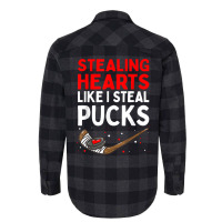 Stealing Heart Like I Steal Pucks Valentines Day Hockey Cute T Shirt Flannel Shirt | Artistshot