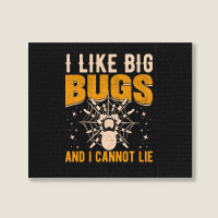 Hot Trend I Like Big Bugs And I Can't Lie Hairy Spider Tarantula Lover Landscape Canvas Print | Artistshot