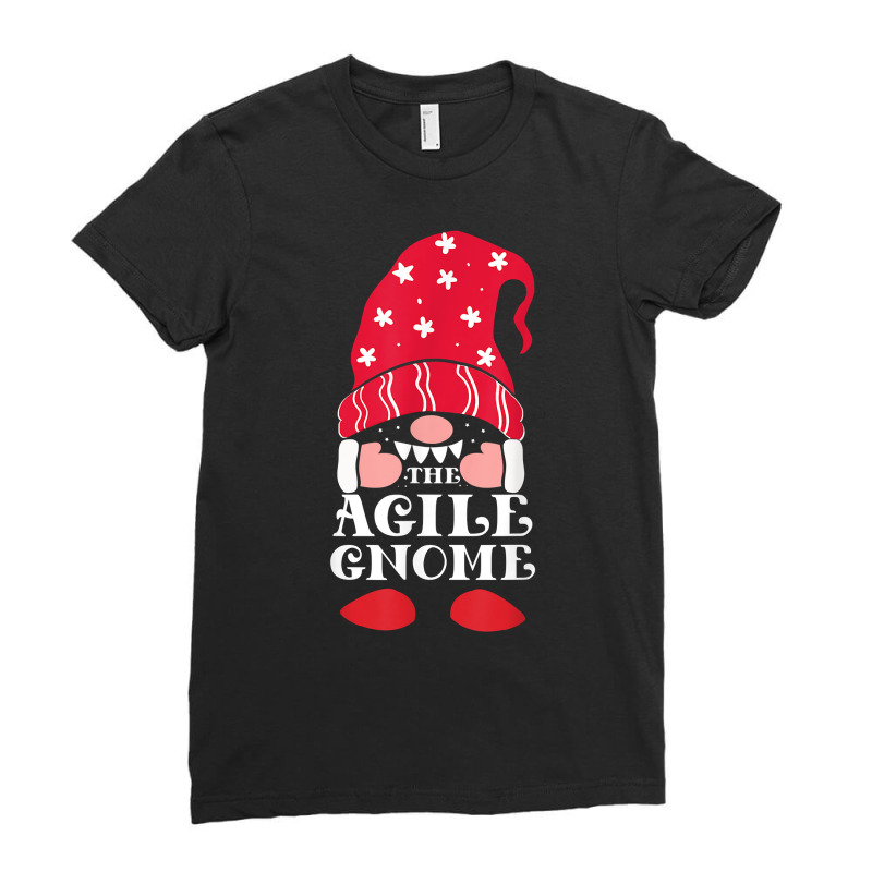 The Agile Christmas Gnome T Shirt Ladies Fitted T-Shirt by noelenedh2mar | Artistshot