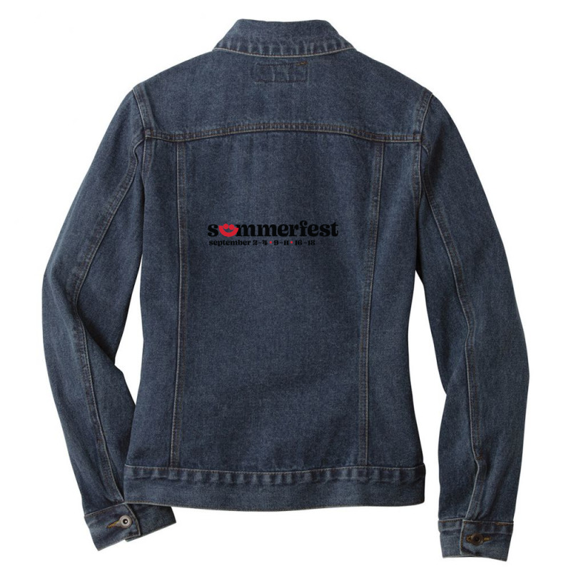 Smile Summerfest Concert 2021 Ladies Denim Jacket by ALVINTRIMBLE | Artistshot