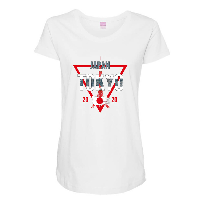 Japan Tokyo 2020 For Light Maternity Scoop Neck T-shirt by autlu2024 | Artistshot