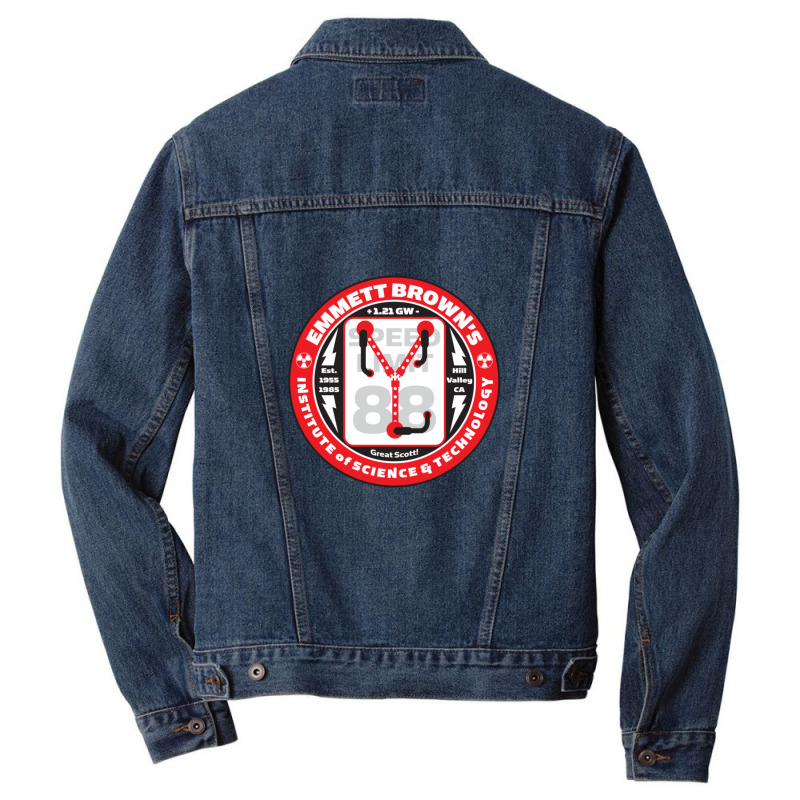 Emmett Brown's Institute Of Science & Technology Men Denim Jacket by TannerStagno | Artistshot