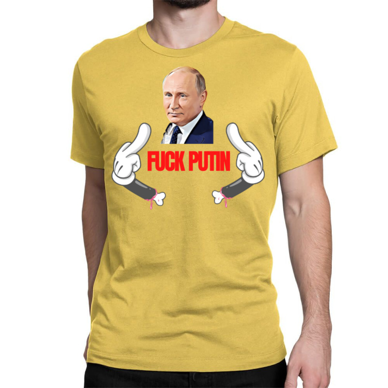 Fuck Putin   Red Classic T-shirt by oregonreamer5 | Artistshot