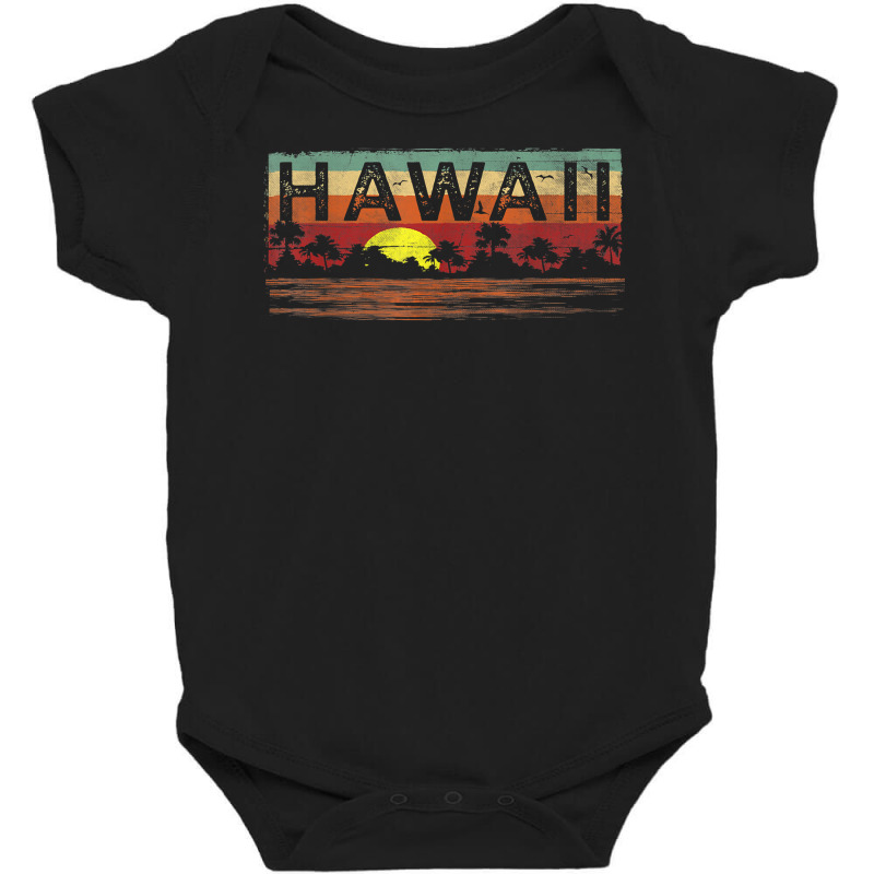 Vintage Tropical Hawaii T Shirt   Hawaiian T Shirt Baby Bodysuit by adam.troare | Artistshot