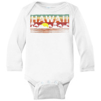 Vintage Tropical Hawaii T Shirt   Hawaiian T Shirt Long Sleeve Baby Bodysuit | Artistshot