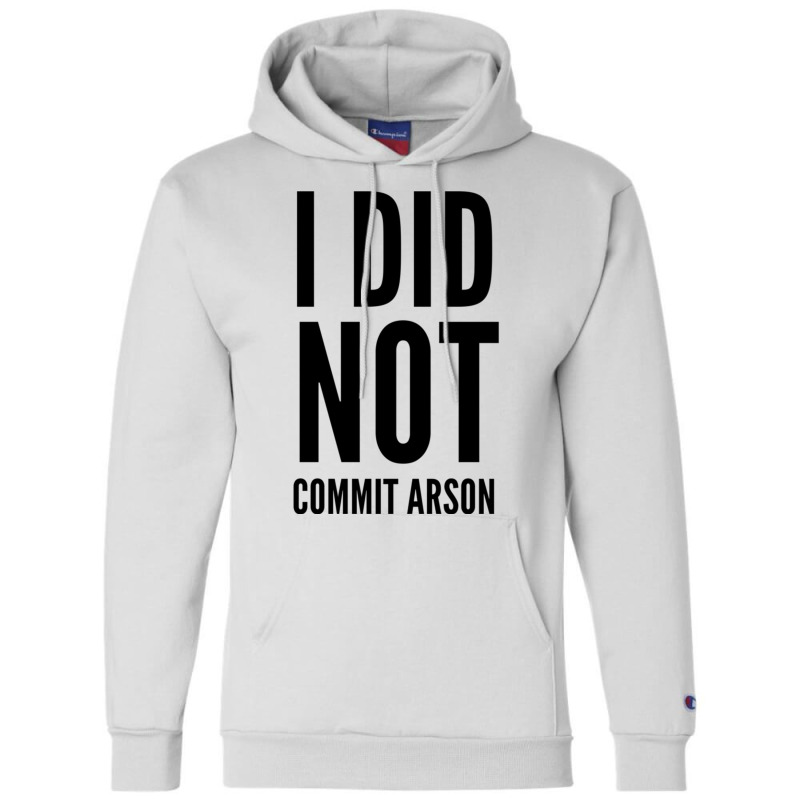 I Did Not Commit Arson  (4) Champion Hoodie | Artistshot