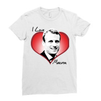 I Love Macron Fitted  Humor Ladies Fitted T-shirt | Artistshot