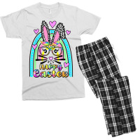 Easter Day Cute Bunny Face Tie Dye Glasses Rainbow Womens T Shirt Men's T-shirt Pajama Set | Artistshot