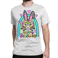 Easter Day Cute Bunny Face Tie Dye Glasses Rainbow Womens T Shirt Classic T-shirt | Artistshot