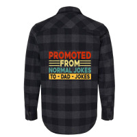 Mens Promoted From Normal Jokes To Dad Jokes Flannel Shirt | Artistshot