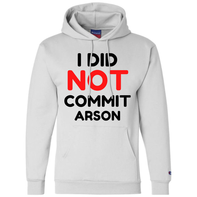 I Did Not Commit Arson     (1) Champion Hoodie | Artistshot