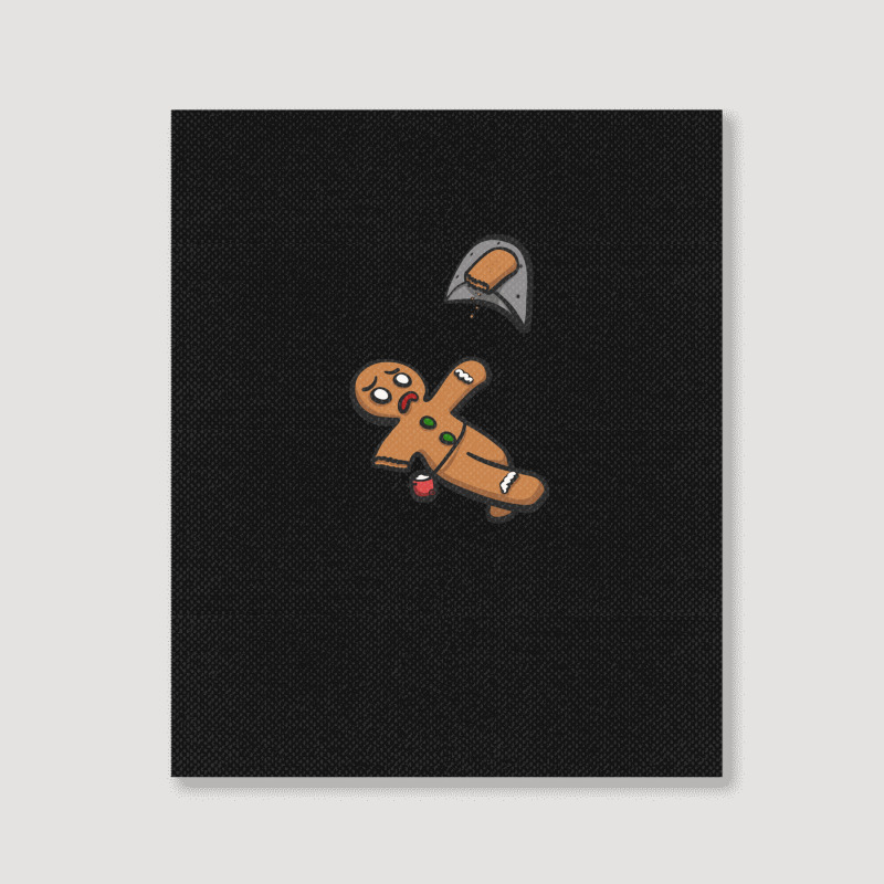 Gingerbread Man Bouldering Portrait Canvas Print | Artistshot