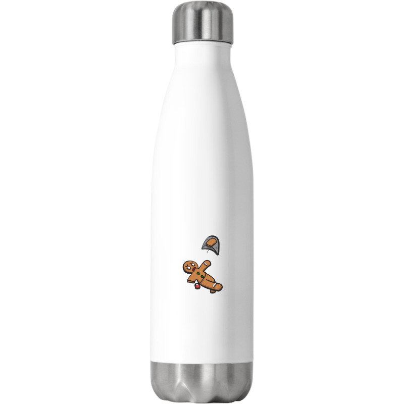 Gingerbread Man Bouldering Stainless Steel Water Bottle | Artistshot