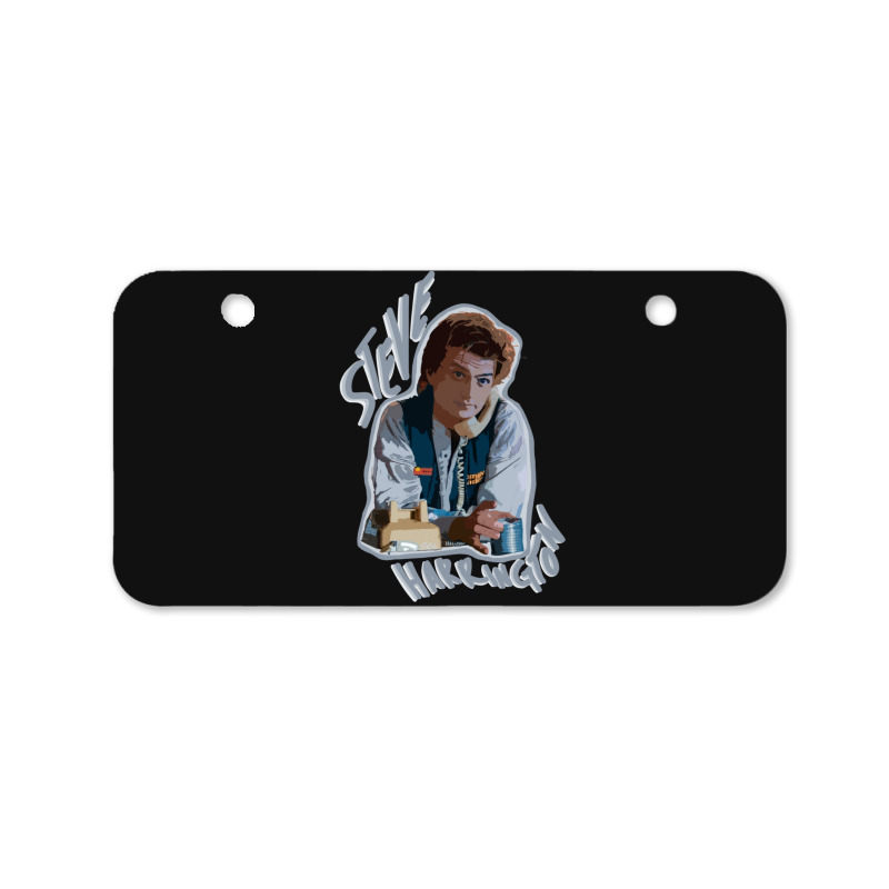 Steve Harrington Digital Illustration Edit 1 Bicycle License Plate | Artistshot